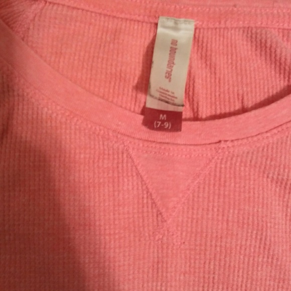 Neon orange/ bright coral long sleeve thermal - Picture 3 of 5